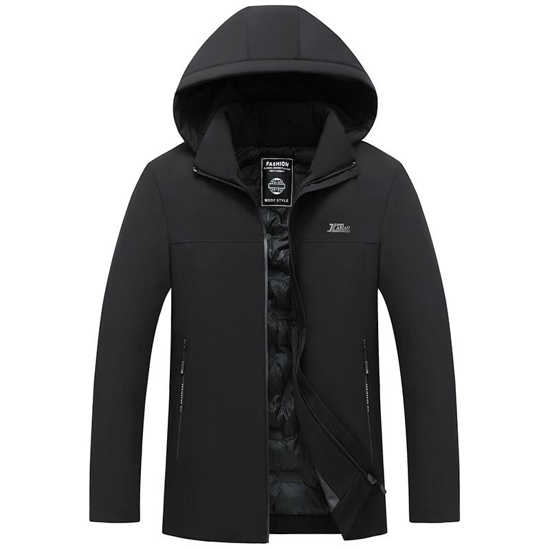 Men's Padded Winter Down Jacket - Business Casual, Warm & Cold-Proof Dad's Coat