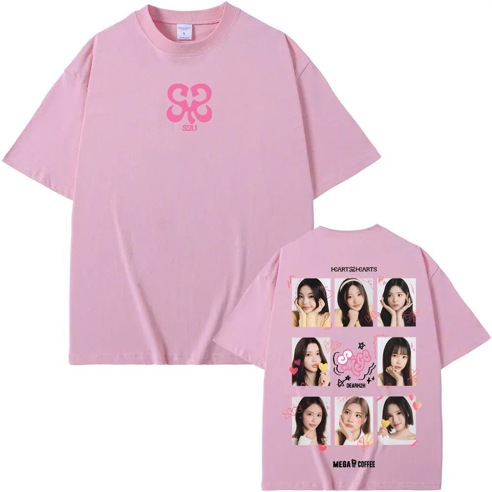 Футболка Hearts2Hearts с графическим принтом, хип-хоп, хлопковая футболка, с коротким рукавом, готическая футболка, унисекс, высокое качество, мужские/женские топы