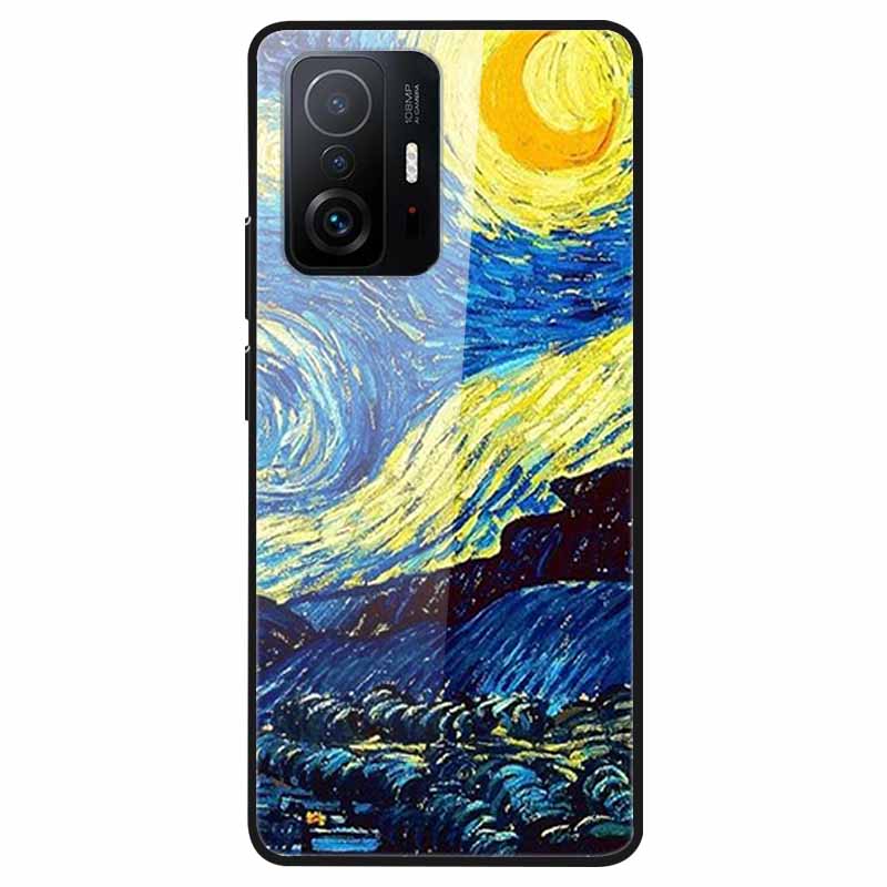 Закаленное Стекло Чехол Для Xiaomi 11T Чехол 6.67 Крутой Бампер Жесткий Стеклянный Чехол Для Xiaomi 11T Pro Чехол Mi 11T Pro Mi11T Capa Оболочки