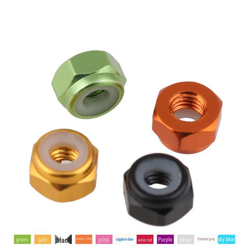 Aluminum Alloy Anti-Loosening Self-Locking Nylon Ring Nut (M2/M4/M8)