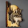 Animal Carving Handcraft Gift Wall Hanging Decor Handmade Wood Handicraft for Wild Nature Lover House Decoration