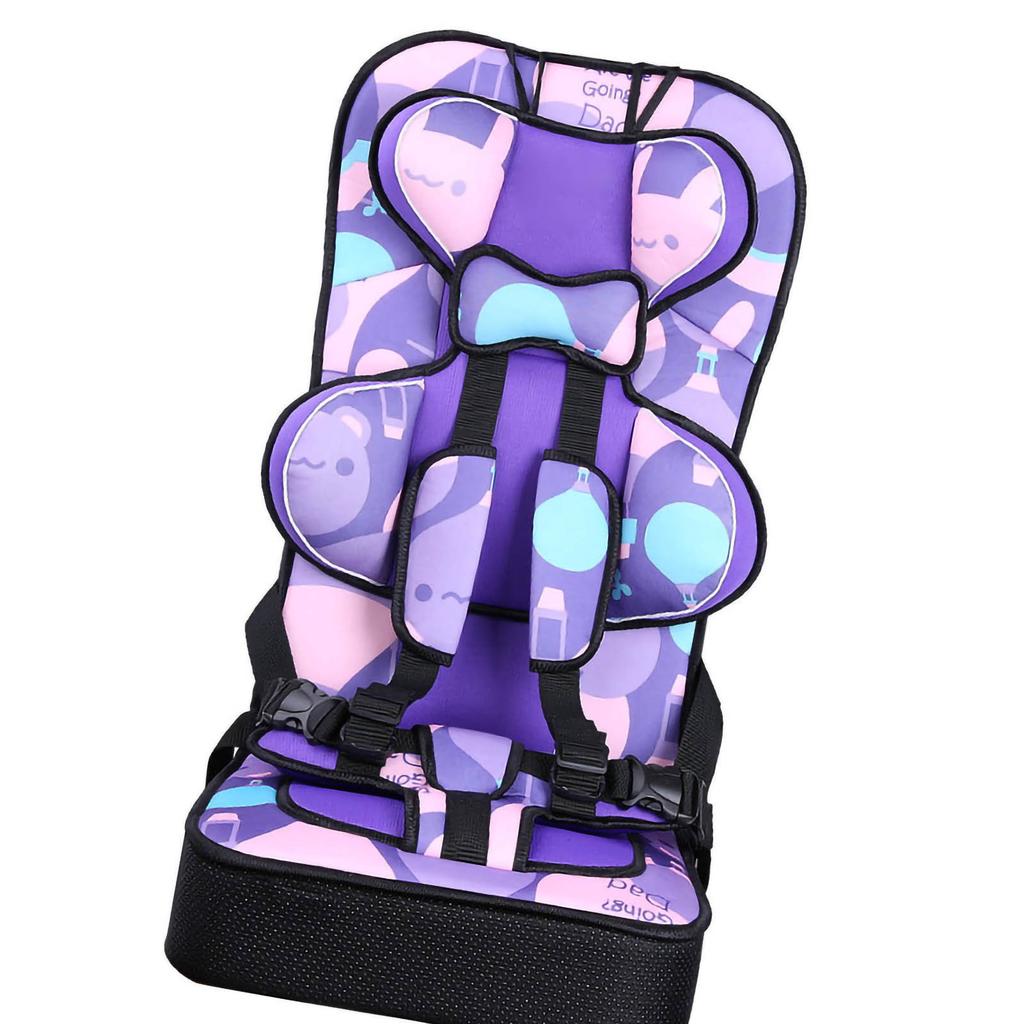 High Back Booster Car Seat Portable Polyethylene Convertible Toddler Infant Seat for Baby Red