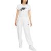 Nike Спортивная одежда Essentials Футболка с круглым вырезом и буквенным логотипом Женские топы Белые DV6095-100