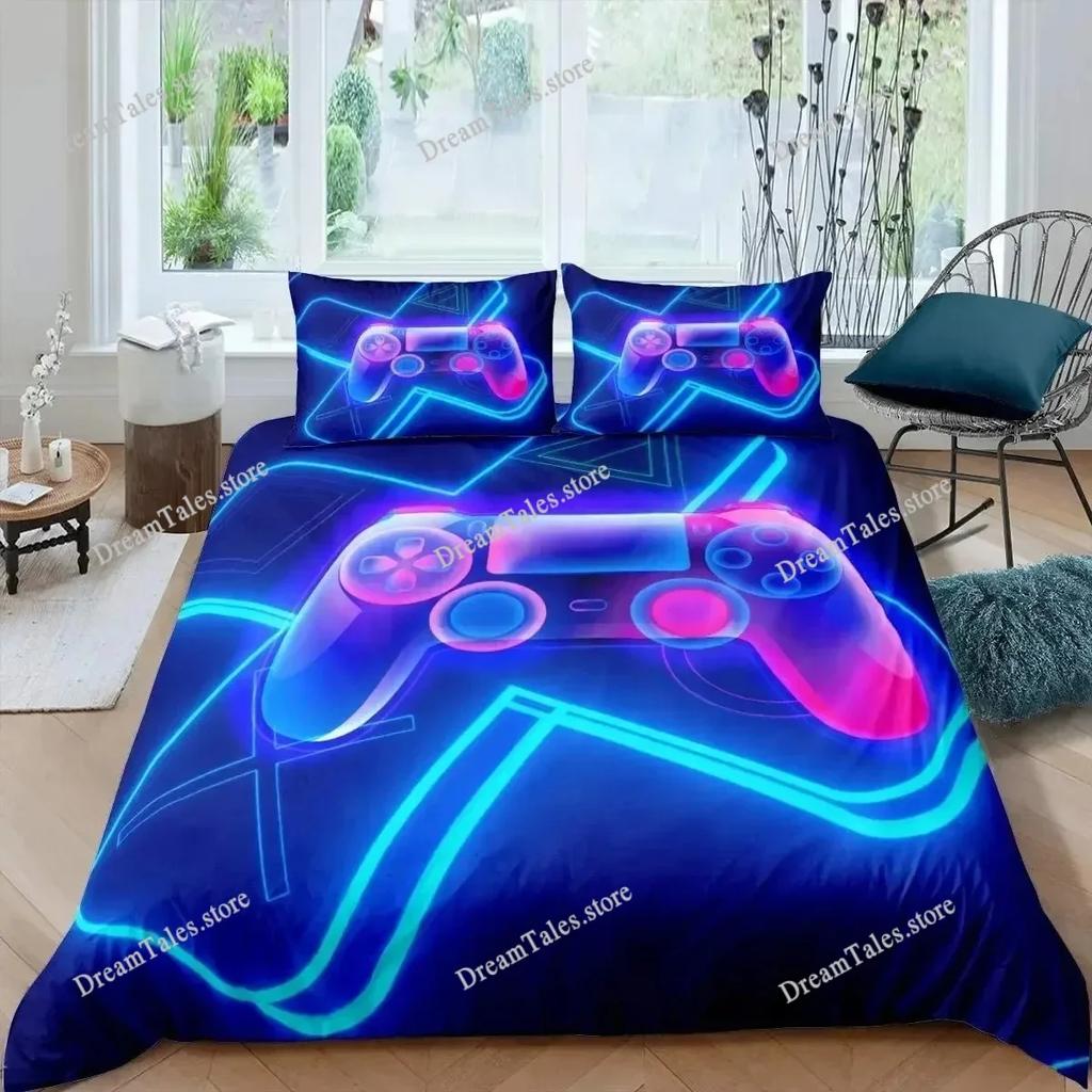 Игровой комплект постельного белья с пододеяльником, размер Twin, Игровые комплекты постельного белья для мальчиков и детей, Игровой комплект с пододеяльником, размер King, Игровой комплект постельного белья из микрофибры