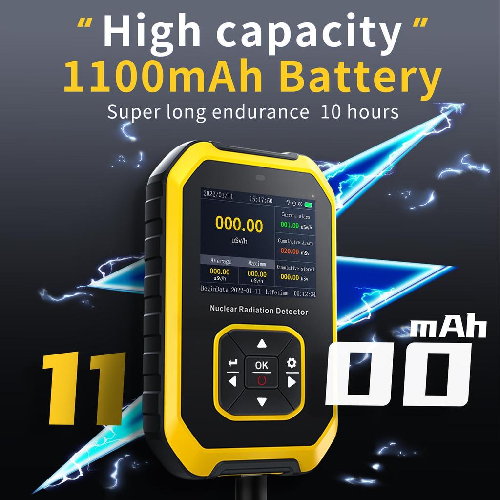 GC-01 Счетчик Гейгера Детектор ядерного излучения Рентгеновский детектор радиоактивности Персональный дозиметр Перезаряжаемый
