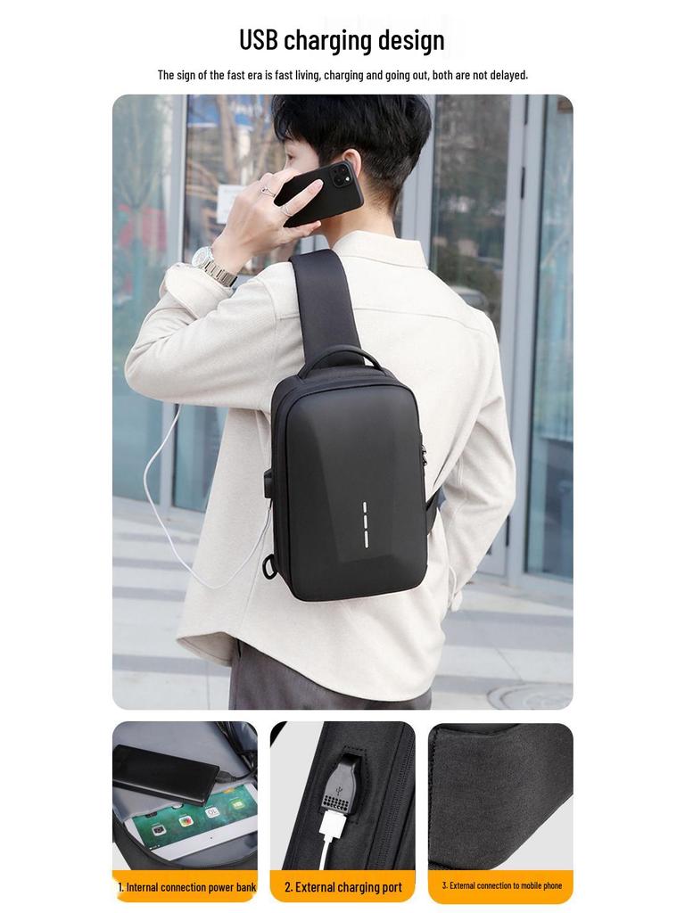 Мужская высококачественная водонепроницаемая дорожная нагрудная сумка и женский модный рюкзак-мессенджер