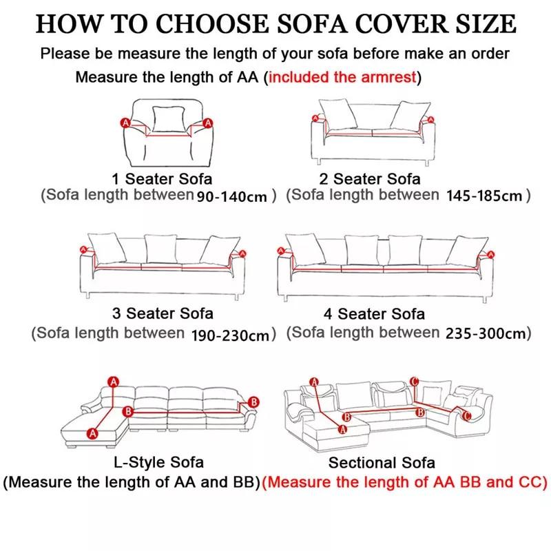 Elastic Sofa Covers For Living Room Stretch Slipcovers Sectional Couch Cover L Shape Corner Armchair Cover