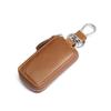 Men's Retro Wax Leather Car Key Holder - Genuine Leather Waist-Hanging Protection Cover