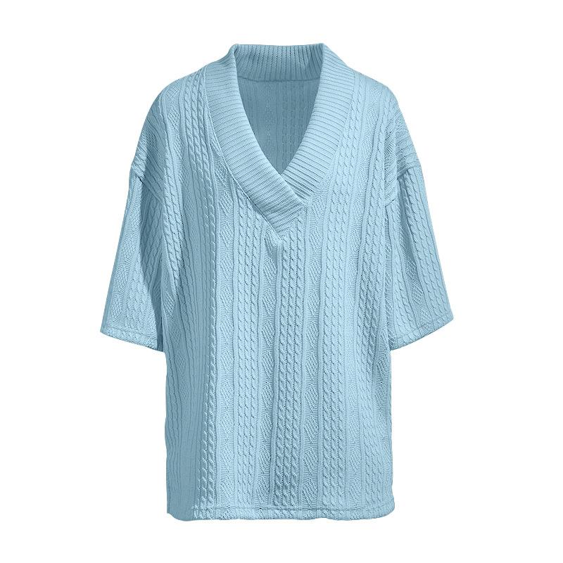 Повседневный свитер, мужские летние свободные футболки с короткими рукавами и шорты