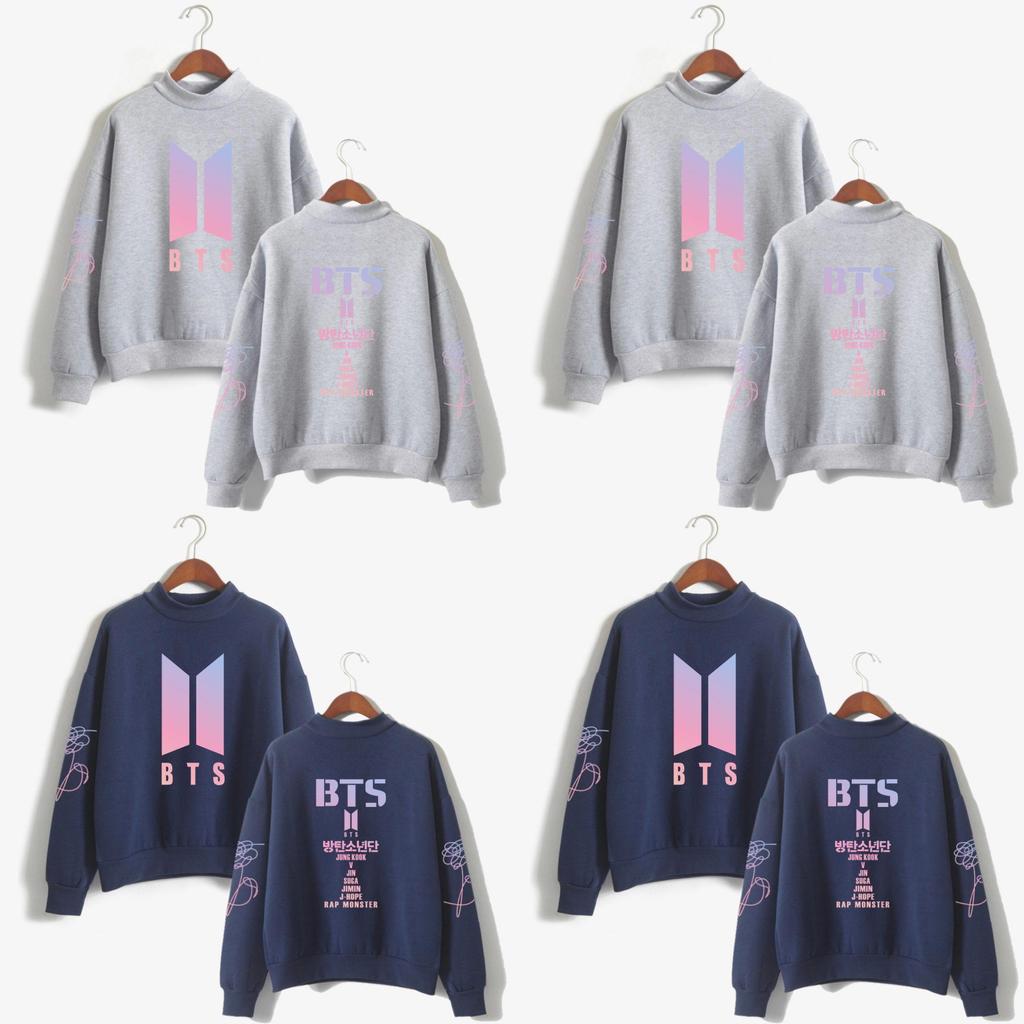Bts Kpop Свитер In Bloom Унисекс Худи Jung Kook Bangtan Boys Стильный Удобный Смесь хлопка