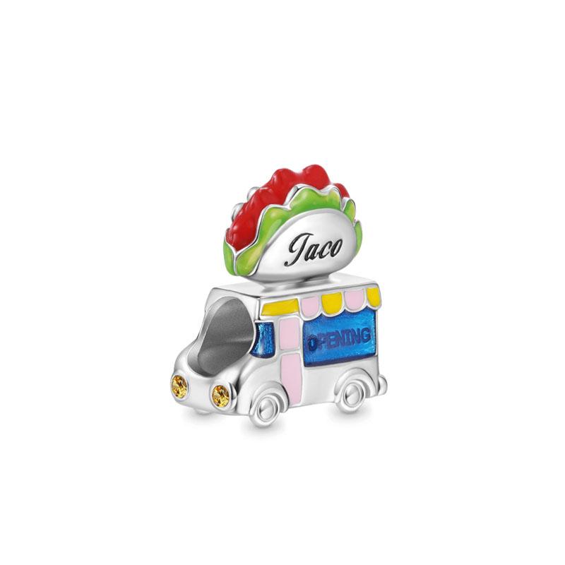 Copper Plated Black Motorcycle Pendant Dangle Charm Bead Fit Original Bracelet For Women Diy Fashion Jewelry Making