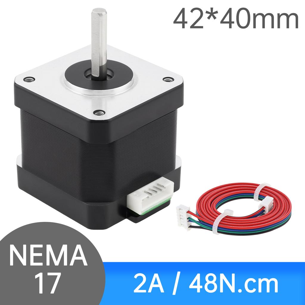 Шаговый двигатель Nema 17 60MM биполярный 2A 85N.cm(118 унций.дюйм) 42 двигателя 2 фазы 4 провода биполярный шаговый двигатель 1.8 градуса для ЧПУ 3D принтера