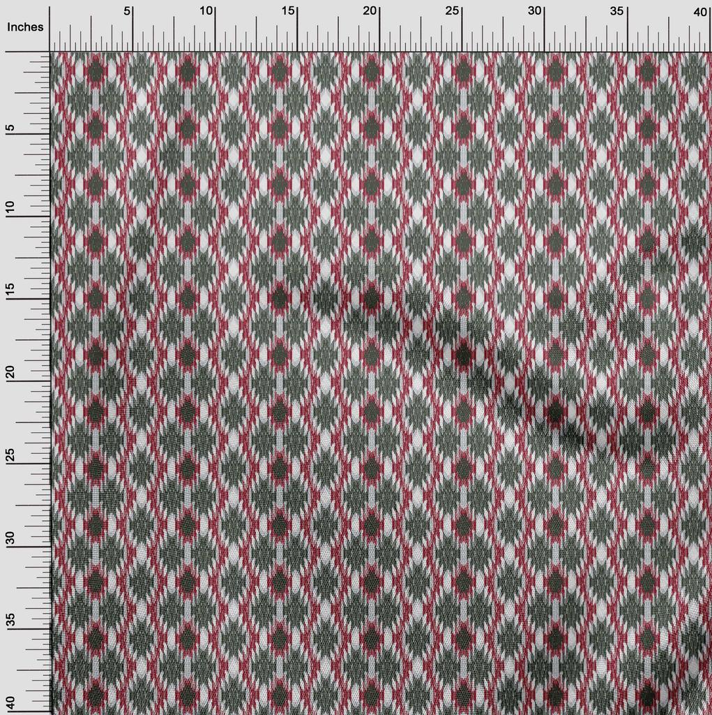 oneOone Cotton Flex Fabric Aztec Ikat Print Fabric By Yard 40 Inch Wide
