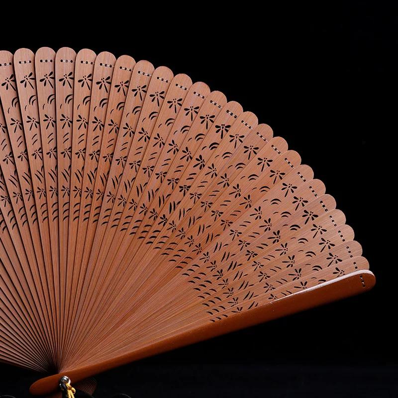 Laoxinmen Bamboo Summer Retro Style Fan Folding Fan Chinese Style Small Fan Women's Han Chinese Clothing Portable Portable Cheongsam Mini