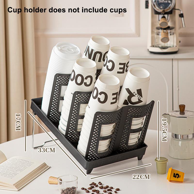 Съемный многофункциональный держатель для бумажных стаканчиков, стойка для хранения кофейных чашек, подставка для чашек
