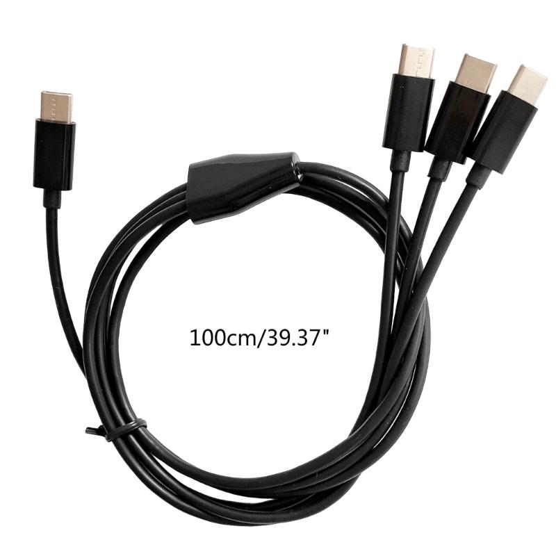 USB C на Мульти 3 в 1 USB Длинный Зарядный Кабель 1M/3.28ft Зарядный Шнур Универсальный Несколько Портов Длинный Зарядный Кабель USB C