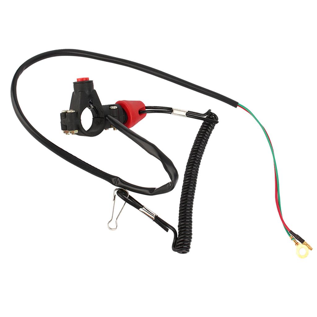 1x Engine Cord Lanyard Kill Stop Switch Safety Tether 12V CO For Motor ATV Boat