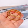 Золотые серьги-кольца из нержавеющей стали для женщин, серьги-кольца, модные ежедневные новые ювелирные изделия, подарки, продажа