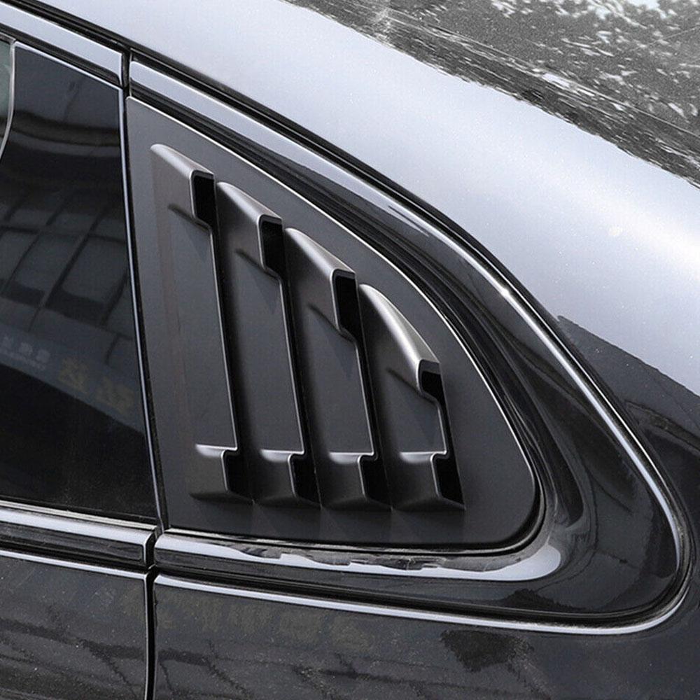 For Chevrolet Malibu 2016-2025 Car Rear Louver Window Side Shutter Cover Trim Sticker Vent Scoop ABS Carbon Fiber Accessories