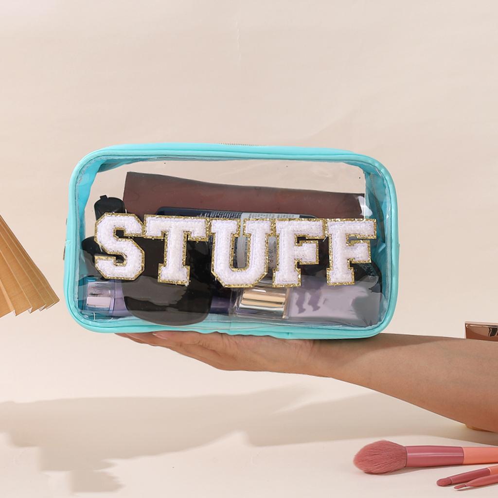 Водонепроницаемая косметичка из ПВХ с вышивкой букв «Любовь», большая вместительная дорожная сумка для хранения туалетных принадлежностей, косметичка, косметичка