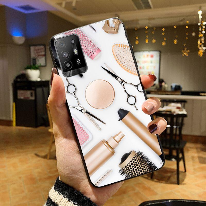 Виды инструментов для парикмахера Make Up Girl Life Чехол для телефона OPPO A74 A94 A3S A5S A9 A12 A15S A52 A53S A72 A73 A91 5G Чехлы