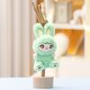 Three Baby Plush Rabbit Keychain Pendant With Embroidery Design Gift For
