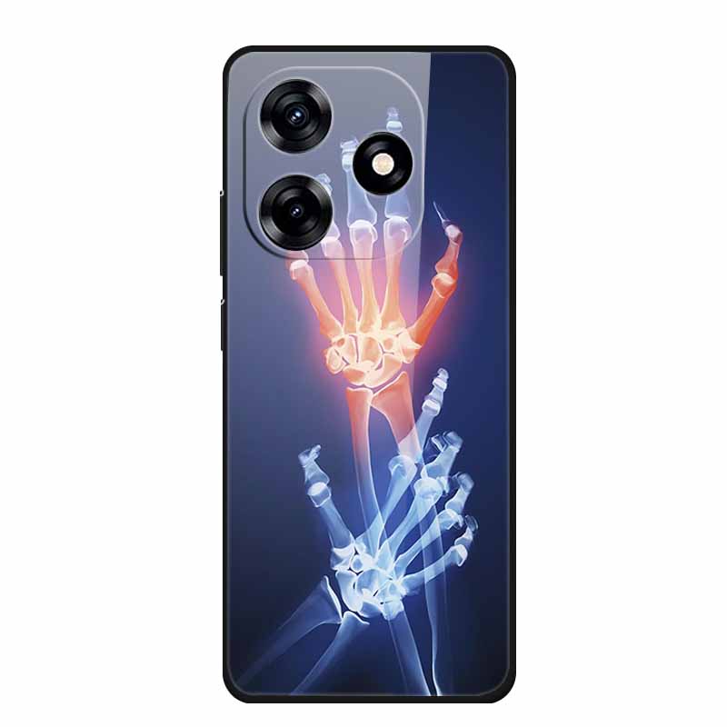 Glass Case For Honor X5c Plus Case Soft Bumper Hard Tempered Glass Back Cover For Honor X5c Plus Play 10A Phone Case X 5 C Plus