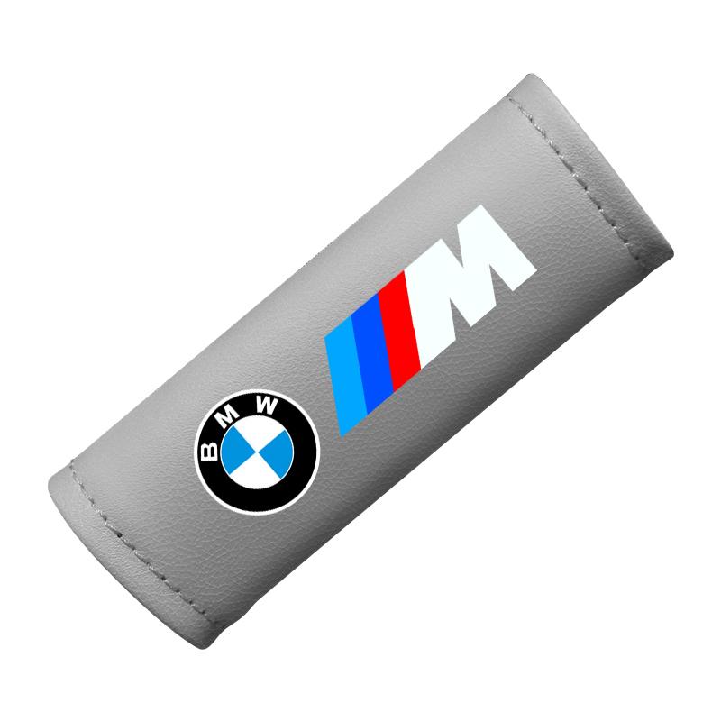 Nappa Leather Car Sticker Car Roof Interior Door Handle Protective Cover With BMW M Logo Fit For 1 3 5 7 Series X1 X3 X5 X6 M Sp EV2