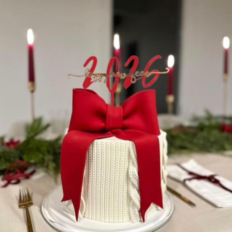 Новогодние акриловые топперы для торта