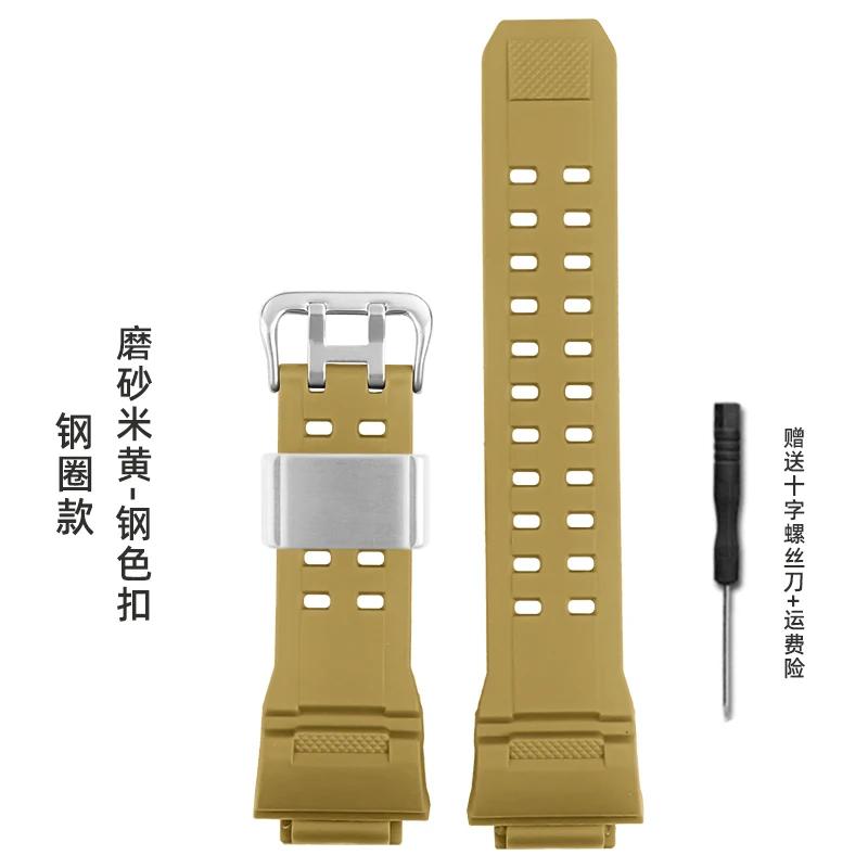 Silicone Rubber Watch Band For Casio G Shock GW9400 GW 9400 GW9200 Camouflage Color Strap Waterproof Men's Bracelet Accessories