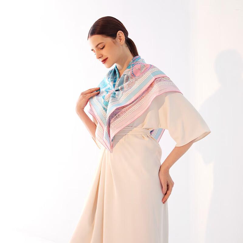 Aurora Double-Sided Mulberry Silk Scarf