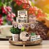 Coffee Theme Tiered Tray Decoration Creative Desktop Decoration Ornament Home Decor Craft