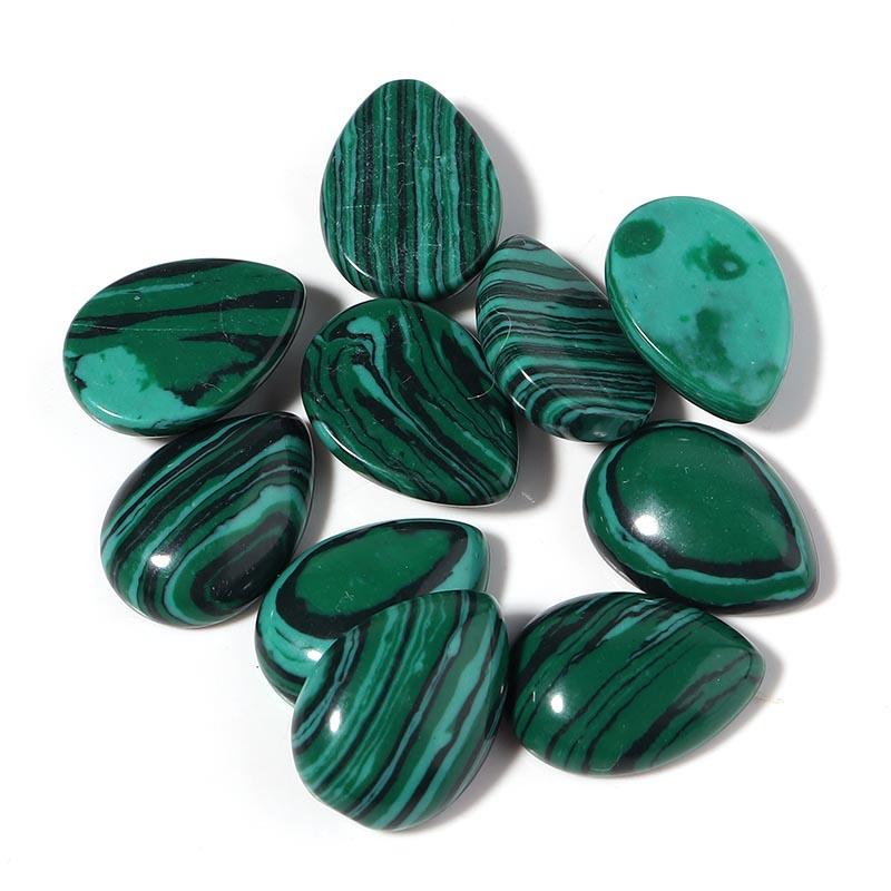 LOULEUR WaterDrop Natural Stone Cabochon For Jewelry Making Tiger Eye Amethyst Lapis Lazuli Agate Stone Beads for Handwork