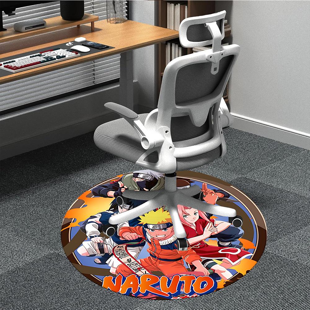 Naruto Characters Office Round Area Rug, Under Office Chairs Bedroom Living Room Home Decor a1022160