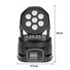 105 Вт 7 светодиодов RGBW 4 в 1 Светодиодный сценический эффект Wash Lightig Moving Head Light DMX512 9/14 каналов для DJ