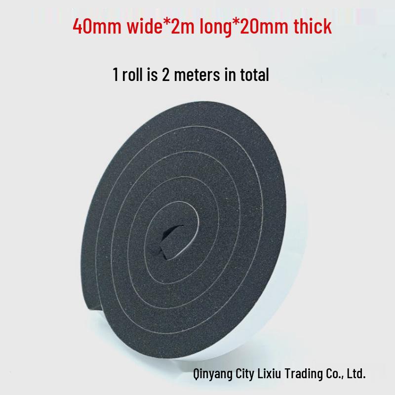 Черный огнестойкий 30° мягкий ПУ поролон: Высокоэластичная, односторонняя клейкая пыленепроницаемая уплотнительная лента для электронных кабельных жгутов