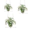 Hanging Art Crafts Acrylic Window Sun Catchers Stained Glass Hanging Lily Of Valley Suncatchers Garden Wind Chime