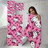 1 Многоцелевое полотенце Sanrio Hello Kitty, Не оставляет ворс, Большое пляжное полотенце, Маленькое кухонное полотенце