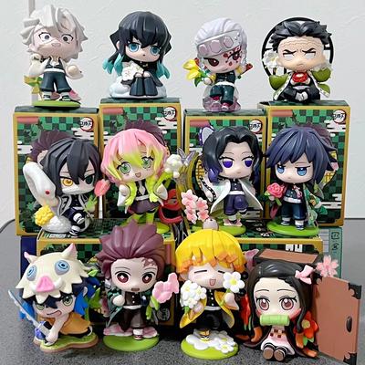 Новая фигурка Tanjiro Kamado Nezuko из аниме Клинок, рассекающий демонов, Мультяшная фигурка, Слепой бокс, Креативная статуэтка, Модель, Украшение, Подарок-сюрприз