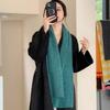 Winter New High-end Warm Scarf Women's Winter Imitation Cashmere Knitted Thickened Scarf Temperament Shawl