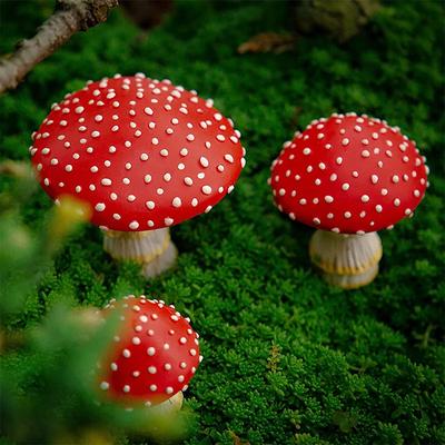 1 шт., DIY орнамент, статуя гриба, мини-гриб, смола, светится в темноте, ремесло, пейзаж, сказочный сад