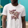 Sunshine Chill Funny Monkey T Shirt Summer Relax Beach Vibes Vacation Animal Bella Canvas Holiday Top Vintage Washed Stylish
