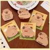 30 Sheets Capybara Sticky Notes Cartoon To Do List Cute Notepad
