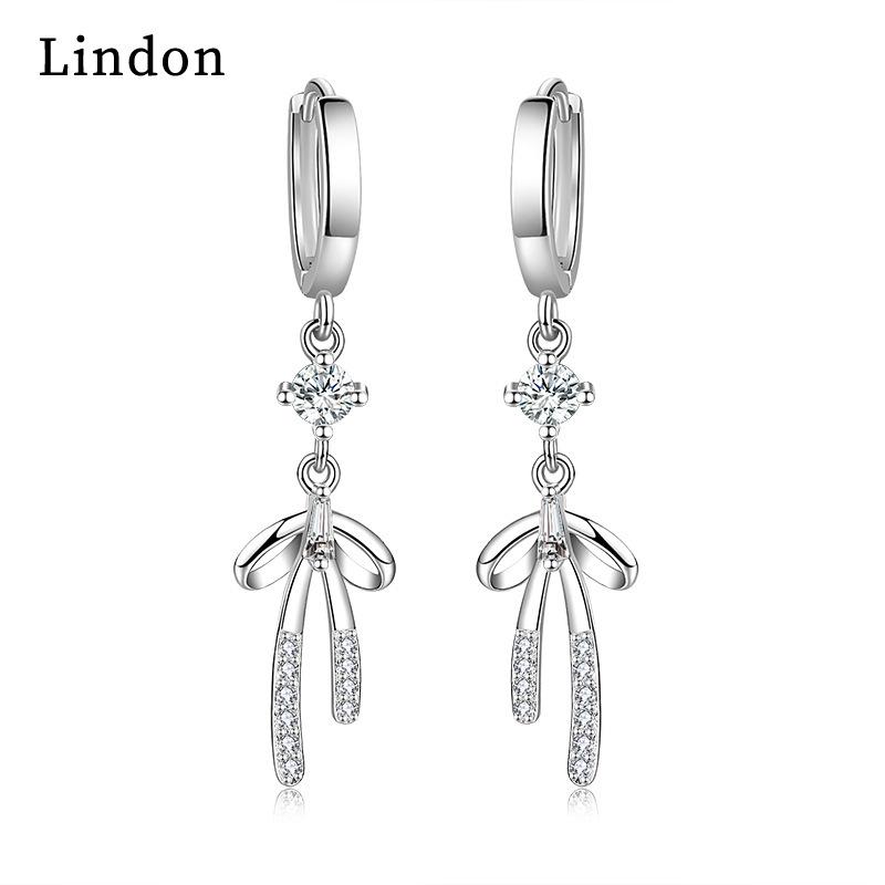 Lindon Zircon Copper Alloy Earrings Drop Earrings For Women Wedding Party Gifts