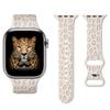 Apple Watch uchun tasma 45mm 41mm 44mm 40mm 42mm 38mm 49mm Leopard o'yib yozilgan silikon bilaguzuk iwatch series 7 se 3 6 8 ultra