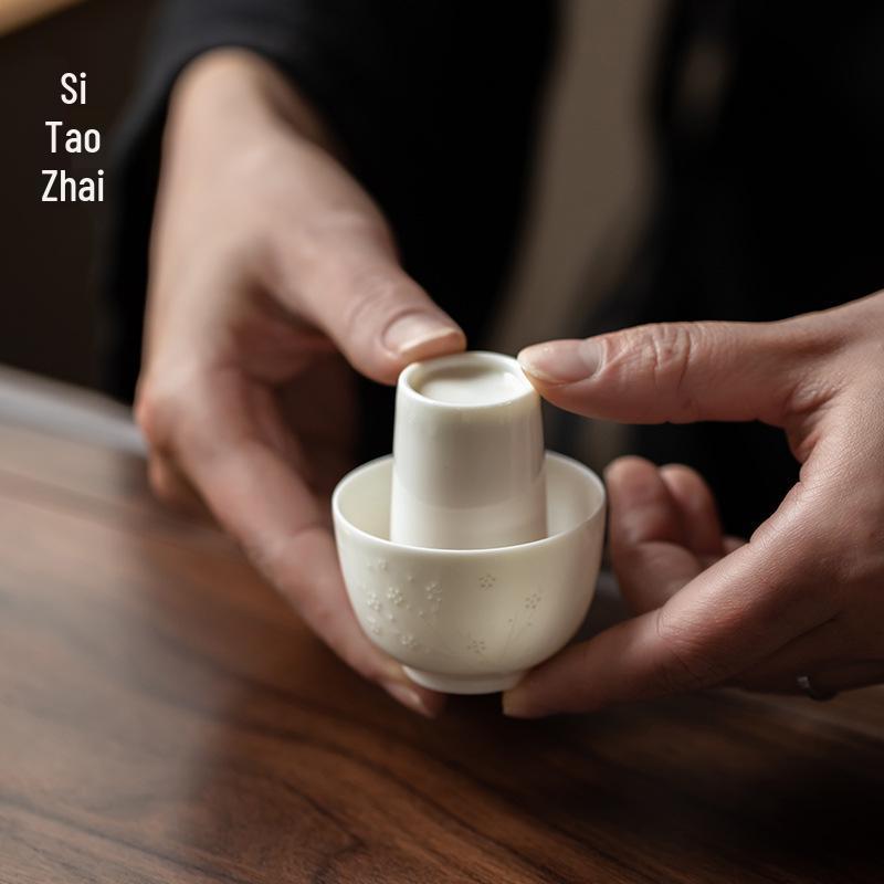 Sitaozhai Aroma Tea Tasting Cup - Single Ceramic Tea Ceremony Cup for Personal Use