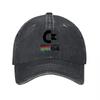 Commodore  Retro Logo Washed Canvas Baseball Cap Classic Vintage Computer Gaming Hat Unisex Adjustable Fit Streetwear