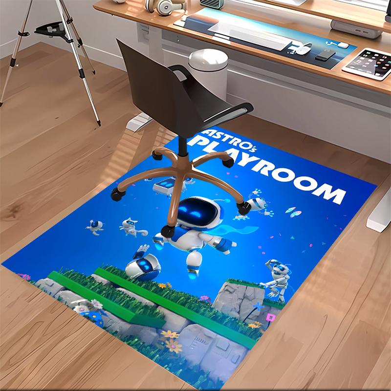 Astro Bot Printed Absorbent Washable Carpet, Non-Slip Bathroom Mats, Kitchen Rugs, Yoga Mat,Living Room Entrance, Camping Picnic Rugs