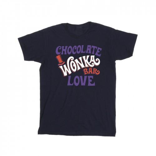 Willy Wonka & The Chocolate Factory Girls Chocolate Bar Love Cotton T-Shirt