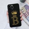 Case Cover For Apple iPhone X XS XR SE 13 14 15 Pro Max Luxury Crown Letters Liquid Soft Silicone Shockproof Matte Anti Drop For iPhone Shell Bumper